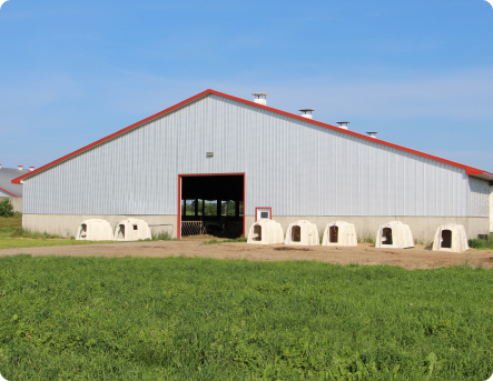 large metal storage building