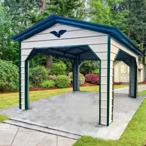 12X15X9 Vertical Roof Metal Carport