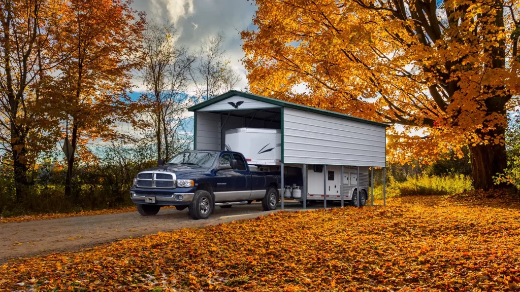 12X30X12 Vertical Roof Metal Carport