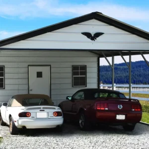 18X30X8 Vertical Roof Metal Combo Units