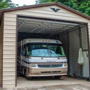 18X40X14 Vertical Roof Metal RV Cover