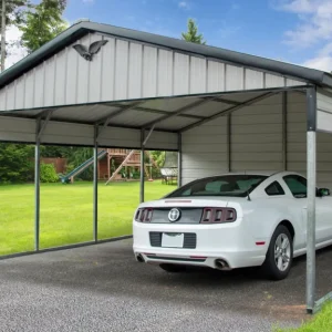 20X20X7 Vertical Single Bay Carport