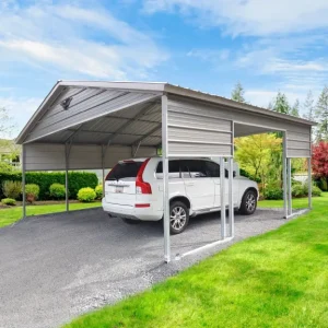20X20X9 Vertical Roof Metal Carport