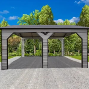 20X20X9 Vertical Roof Metal Carports FB149