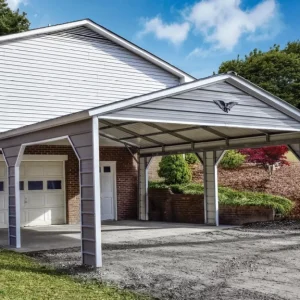 20X25X8 Vertical Roof Metal Carport