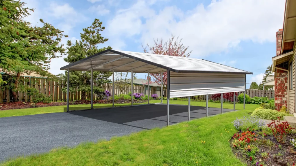 20x25 boxed eave carport
