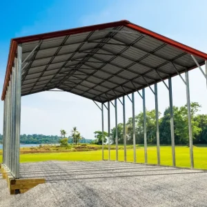 22X45X12 Vertical Roof Metal Carport