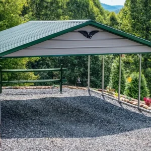 24X20X9 Vertical Roof Metal Carport