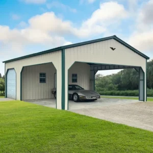 24X30X10 Vertical Roof Metal Combo Unit