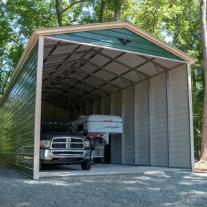 24X55X14 Vertical Roof Metal Carport