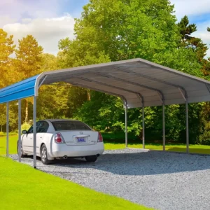 24x20x8 Regular Roof Metal Carport