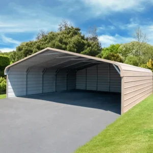 24x25x6 Regular Roof Metal Carport