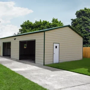 28X40X10 Vertical Roof Triple Wide