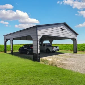 30X30X10 Vertical Roof Metal Carport
