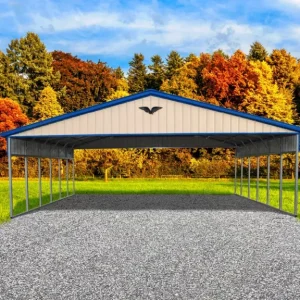 30X30X10 Vertical Roof Metal Carport FB91