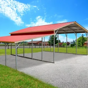 32X25X9-6 Vertical Roof Metal Carport