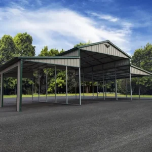 44×13/913 Vertical Roof Metal Barn With 12 Wide Lean-To