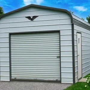 10X30X8 Metal Garage – Regular Roof