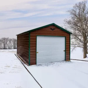 14X25X9 Vertical Roof Metal Garage