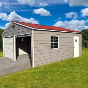 15X20X8 Vertical Roof Metal Garage