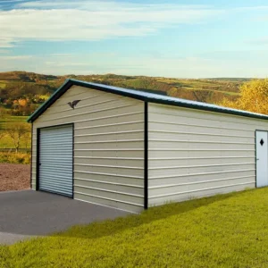16X25X8 Vertical Roof Metal Garage