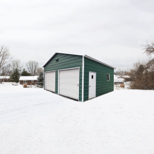 20X20X10 Boxed Eave Roof Metal Garage