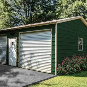 20X25X9 Vertical Roof Metal Garage