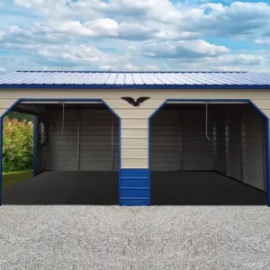 20X25X9 Vertical Roof Metal Garage-FB172