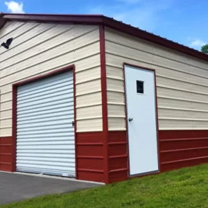 20X25X9 Vertical Roof Metal Garage-FB60