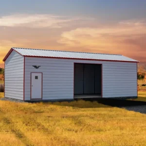20X40X11 Vertical Roof Metal Garage