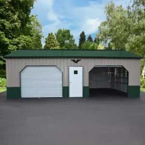 22X30X9 Vertical Roof Metal Garage
