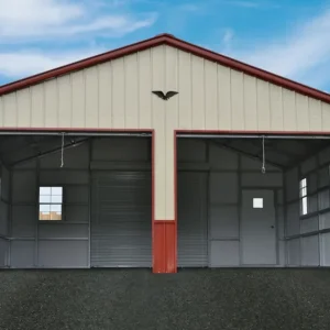 24X20X9 Vertical Roof Metal Garage